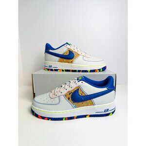 6.5Y Nike Air Force 1 LV8 BG Photon Dust Astronomy Blue Shoes HJ9231-025